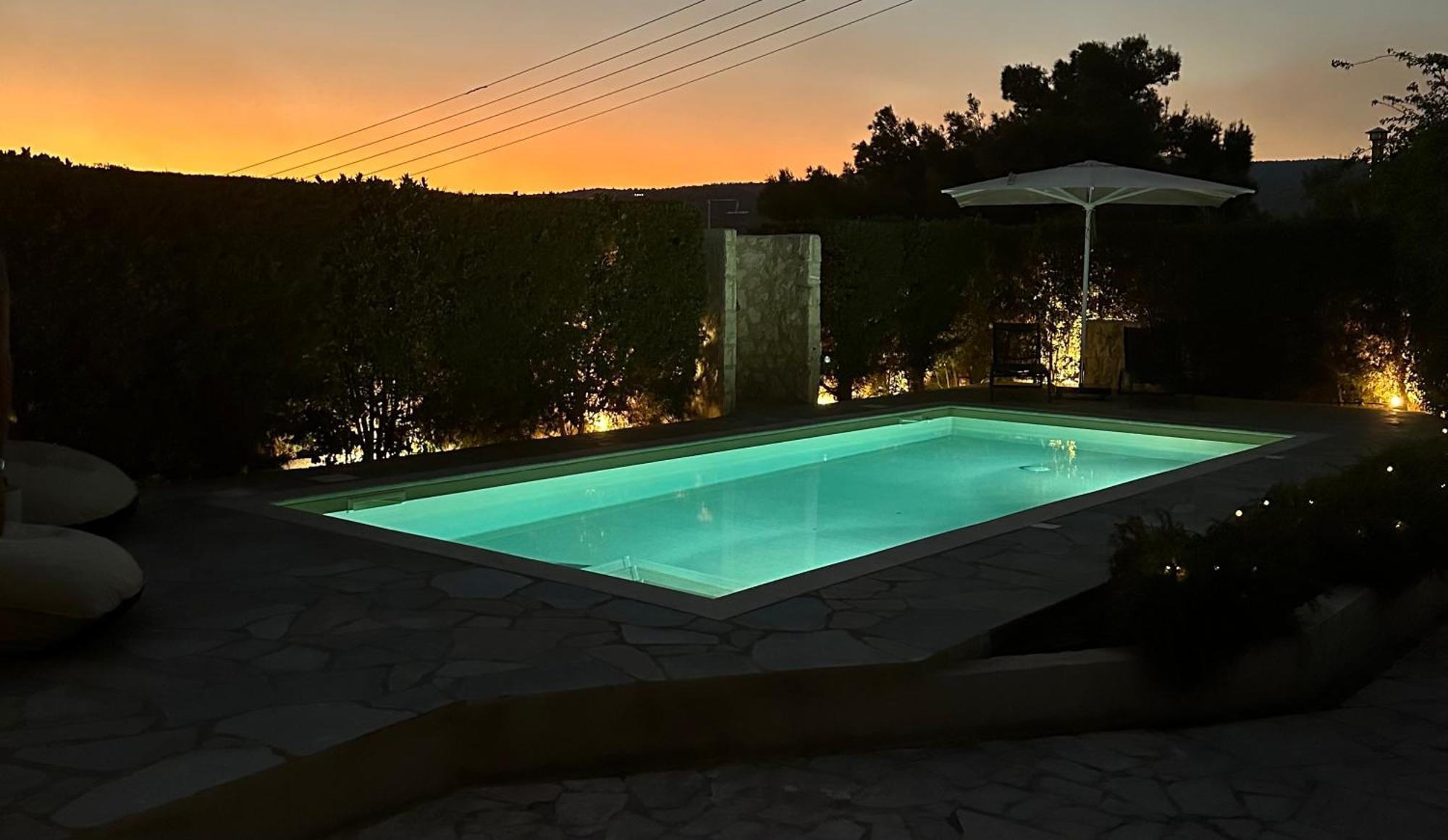 Villa Agia Marina 5M Walk To The Beach With Private Pool Dış mekan fotoğraf