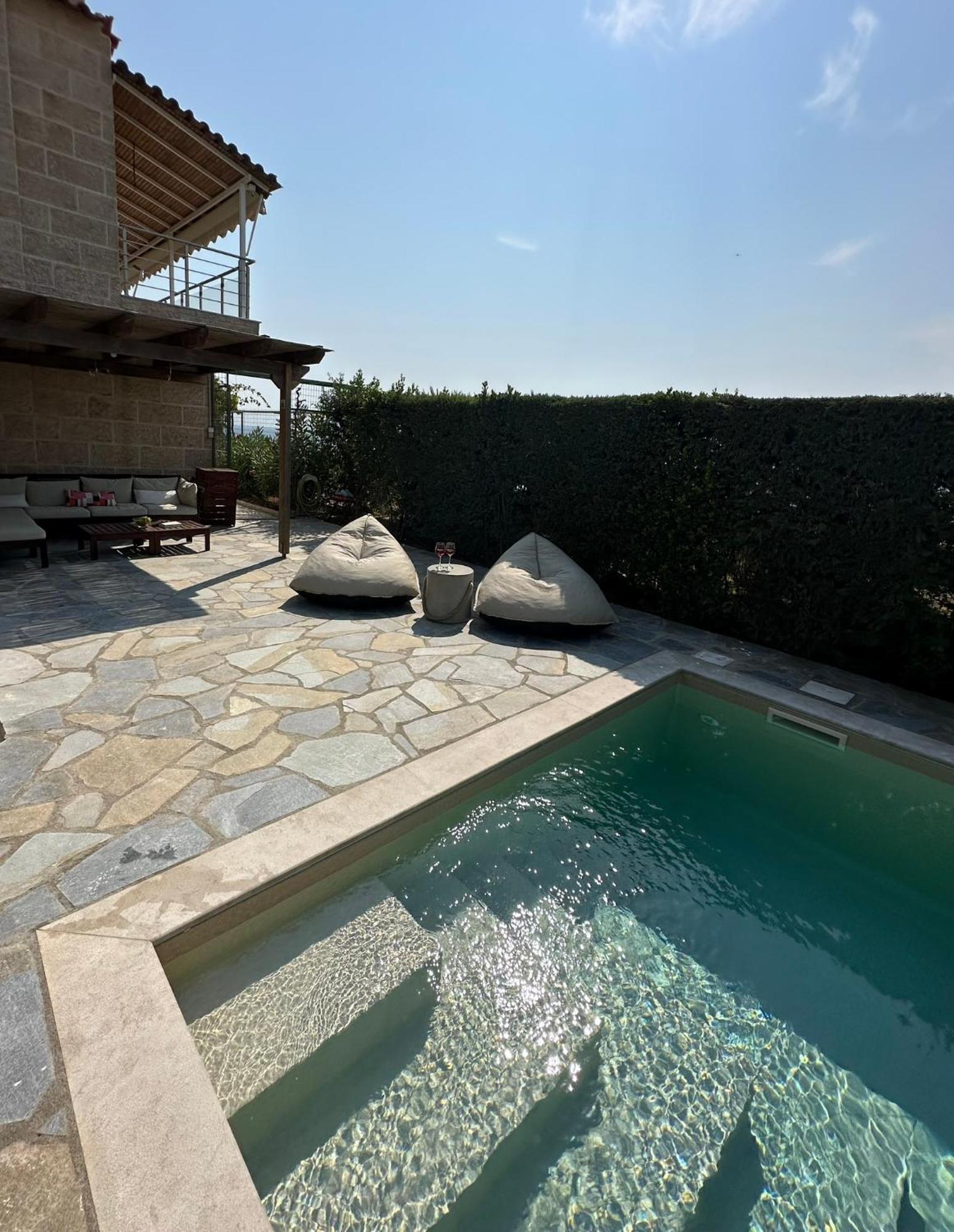 Villa Agia Marina 5M Walk To The Beach With Private Pool Dış mekan fotoğraf